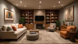 25 Basement Living Room Ideas for Relaxing Evenings