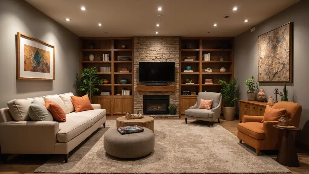 25 Basement Living Room Ideas for Relaxing Evenings