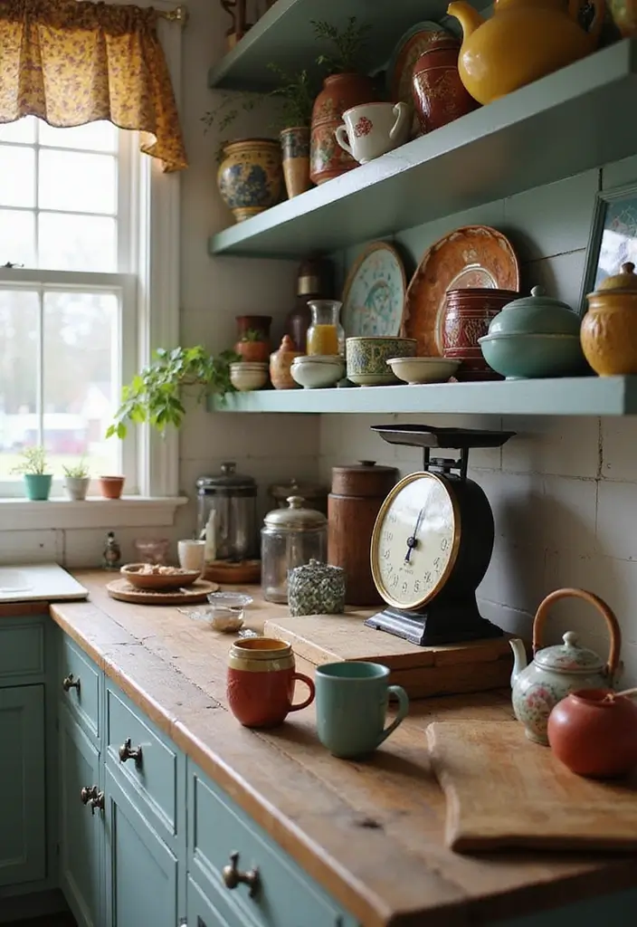 25 Budget Kitchen Remodel Ideas to Save Big - 16. Vintage Finds