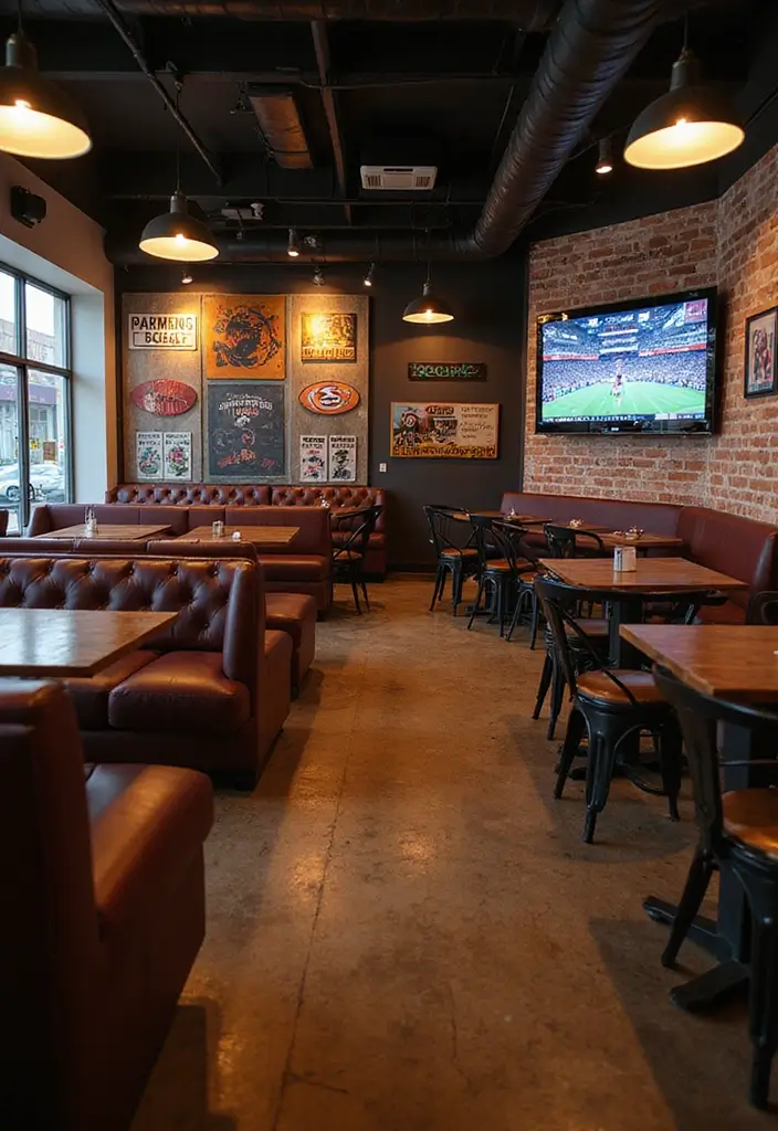 25 Finished Basement Ideas That Boost Your Home’s Value - 17. Trendy Sports Lounge