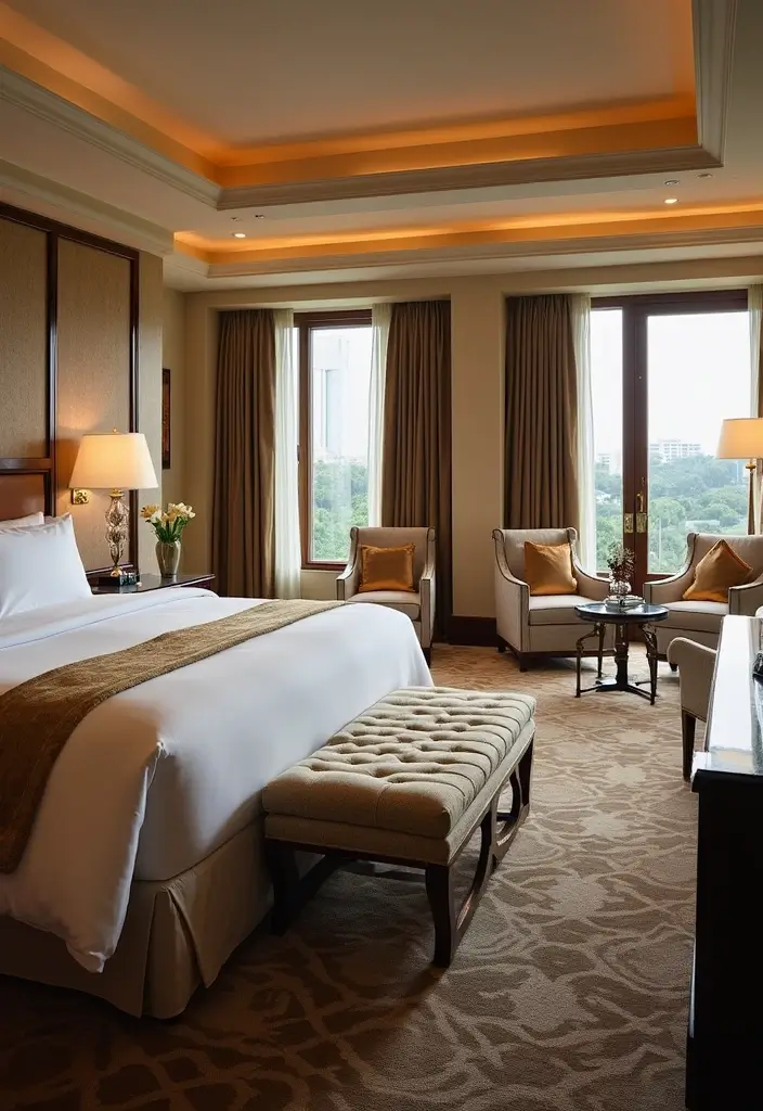 25 Finished Basement Ideas That Boost Your Home’s Value - 9. Elegant Guest Suite