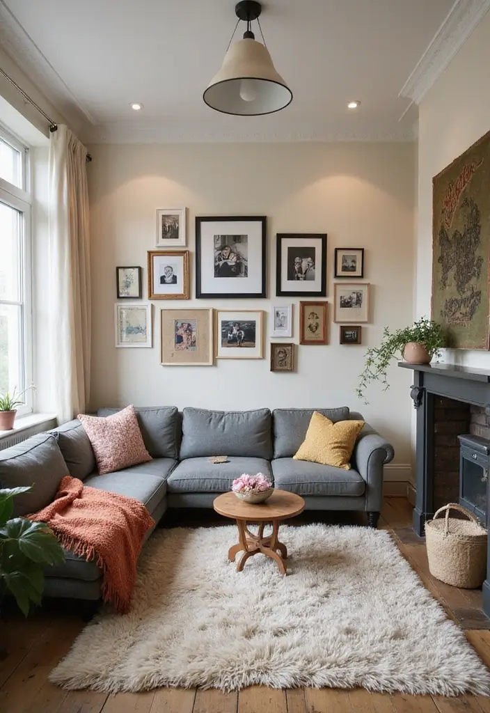 25 Narrow Living Room Layout Solutions You’ll Love - 20. Personal Touches