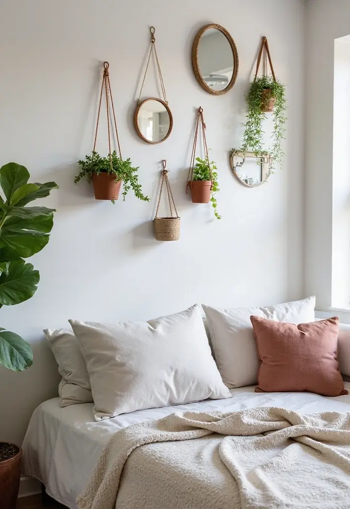 25 One Bedroom Apartment Ideas Floor Plans for Efficiency - 14. Creative Wall Decor