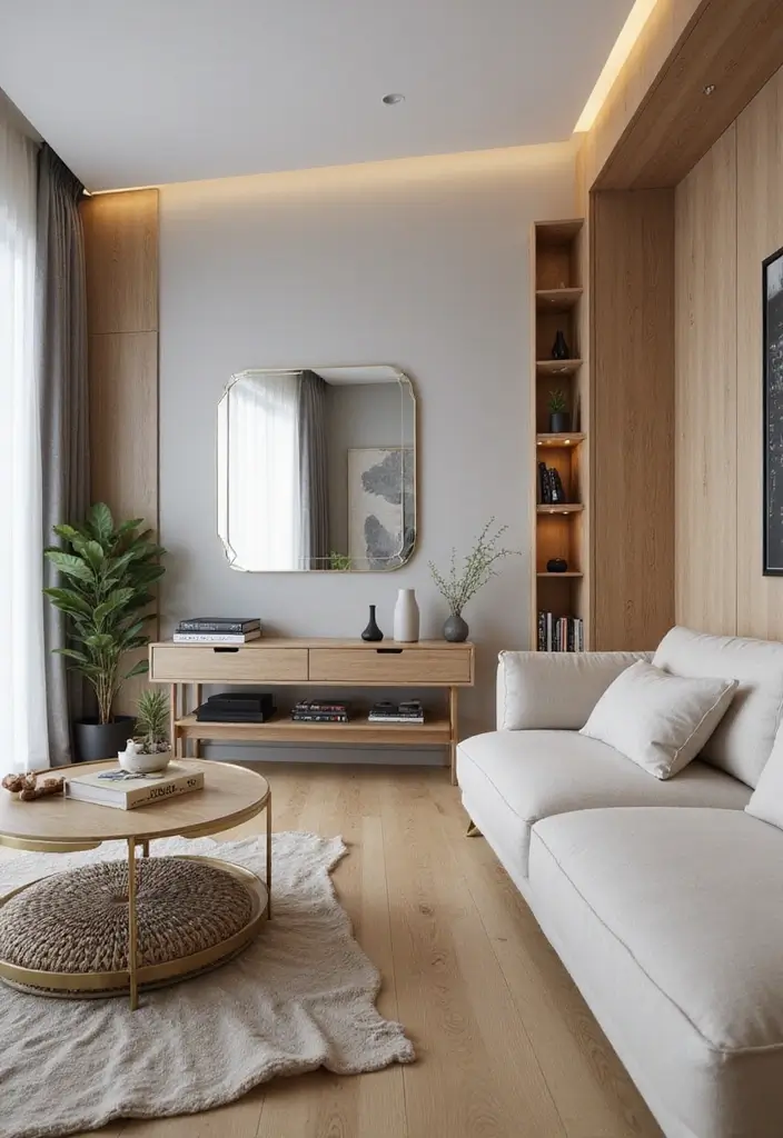 25 One Bedroom Apartment Layouts That Optimize Space - 10. Elevated Furniture
