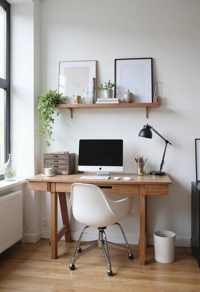 25 Small Space Home Decor Ideas That Truly Work - 13. Floating Desks