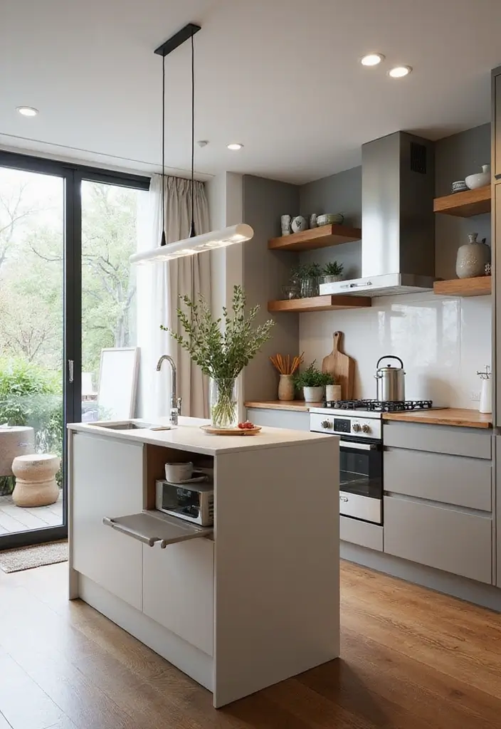 25 Small Space Home Decor Ideas That Truly Work - 14. Compact Kitchen Islands