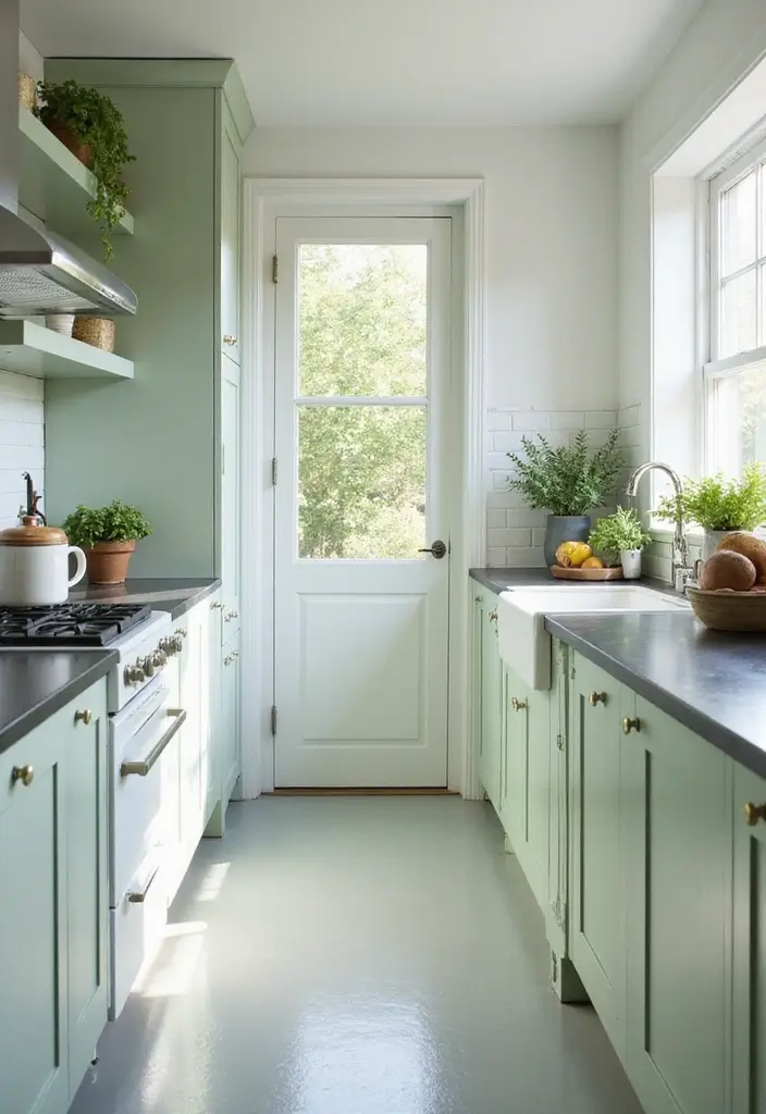 25 Stunning Galley Kitchen Remodel Ideas for Small Spaces - 1. Light and Bright Palette