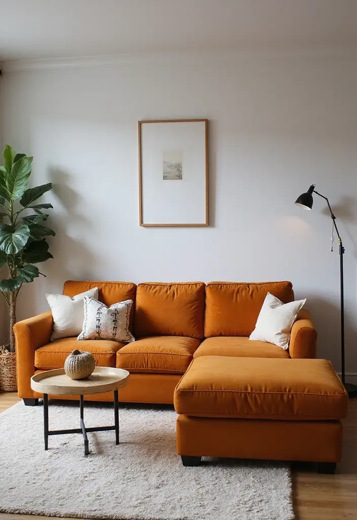 25 Stunning Living Room Backgrounds to Refresh Your Space - 10. Statement Furniture