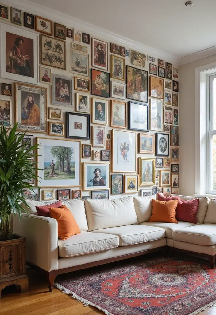 25 Stunning Living Room Backgrounds to Refresh Your Space - 13. Personalized Wall Mosaics