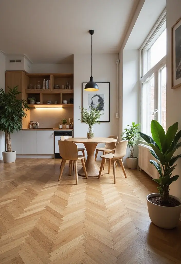 25 Two Bedroom Apartment Ideas for Modern Living - 11. Sustainable Flooring Options
