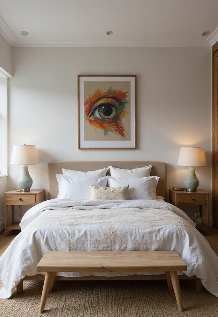 26 Apartment Bedroom Aesthetic Tips to Elevate Style - 17. Choose a Focal Point