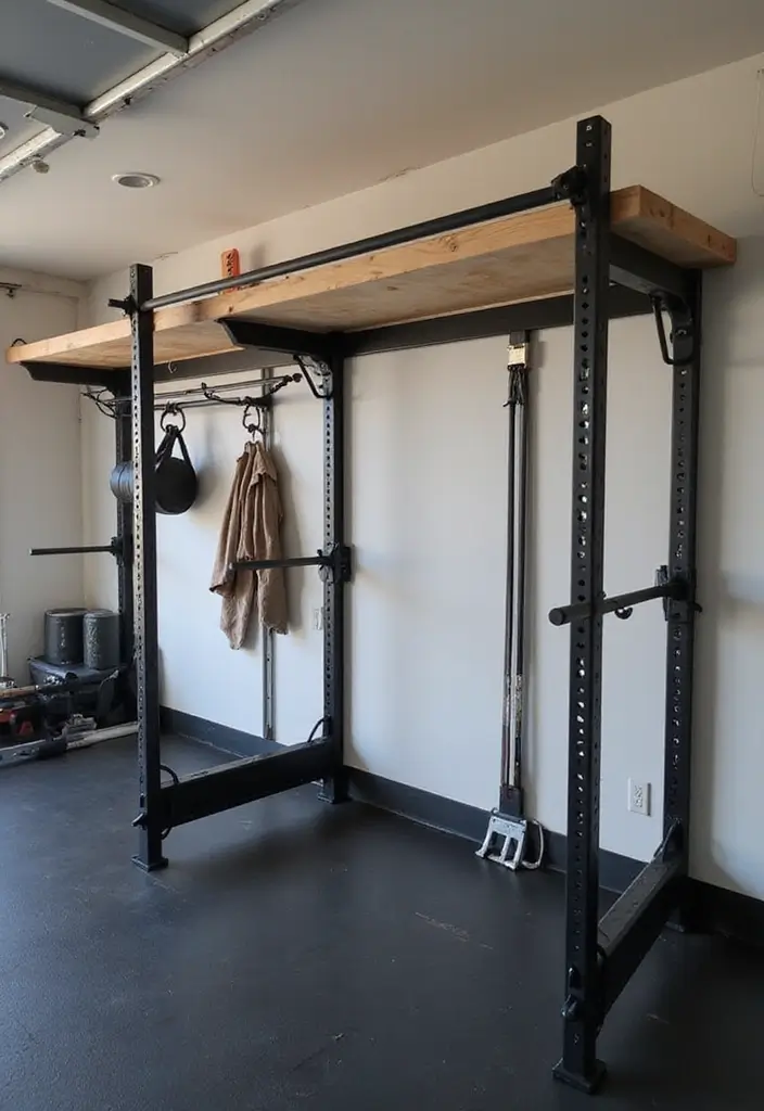 26 Basement Gym Ideas to Stay Fit at Home - 15. Utilizing Vertical Space