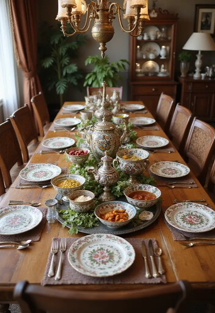 26 Home Decor Ideas Indian Style for Unique Charm - 14. Ethnic Tableware