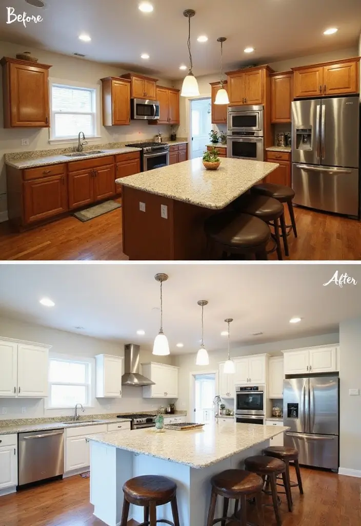 26 Kitchen Remodel Before and After Transformations to See - 13. Lighting Layers