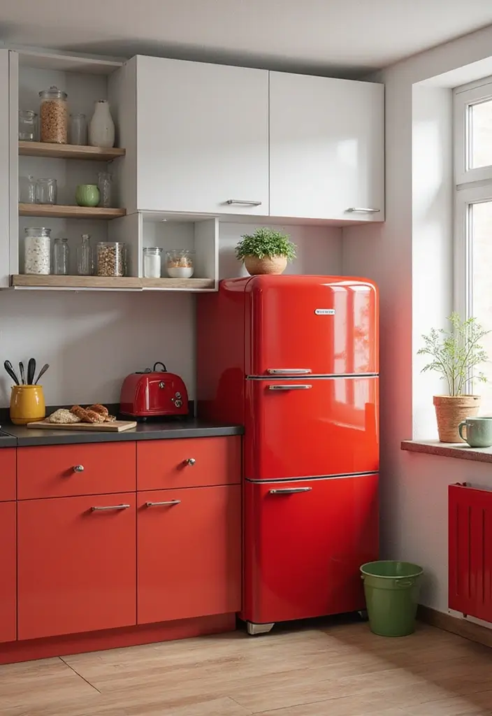 26 Kitchen Remodel Modern Ideas for a Fresh Look - 13. Colorful Appliances