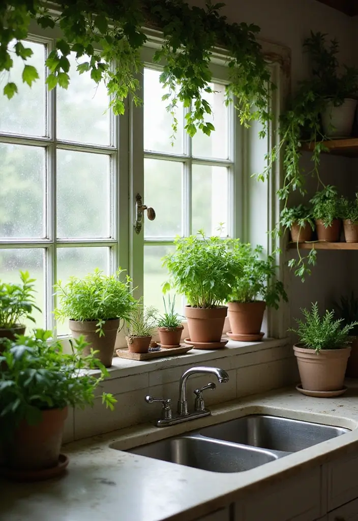 26 Kitchen Remodel on a Budget Tips You Can’t Miss - 16. Incorporate Greenery