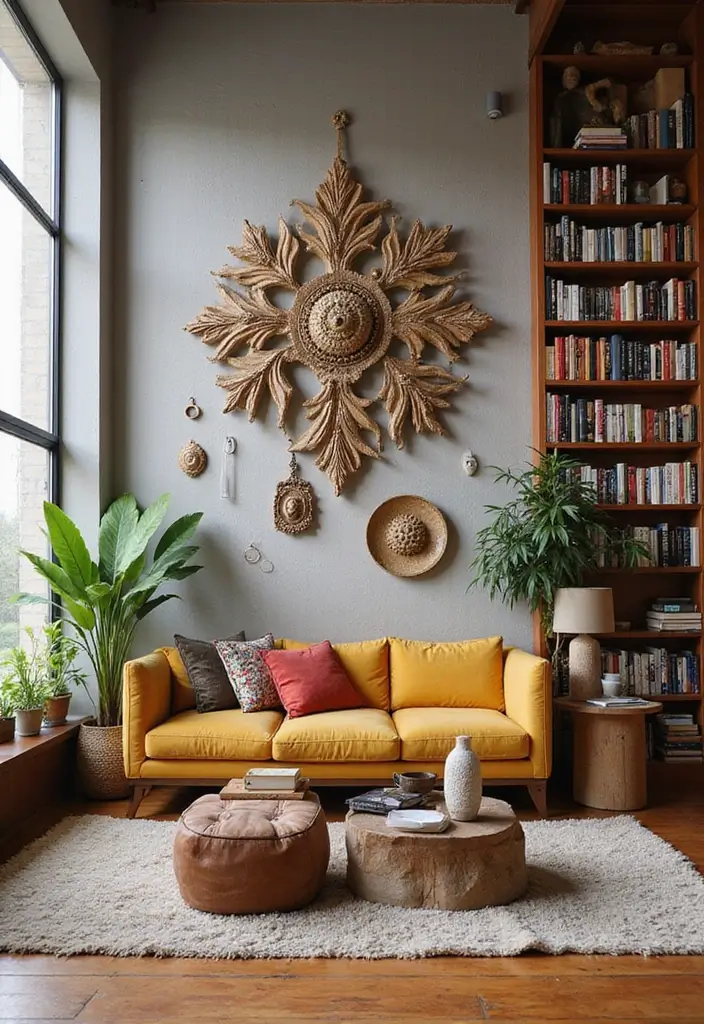 26 Living Room Layout Trends to Watch This Year - 11. Artistic Displays