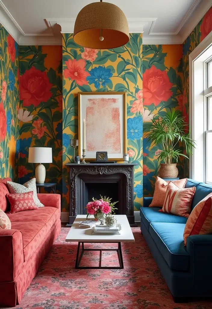 26 Living Room Layout Trends to Watch This Year - 12. Bold Patterns