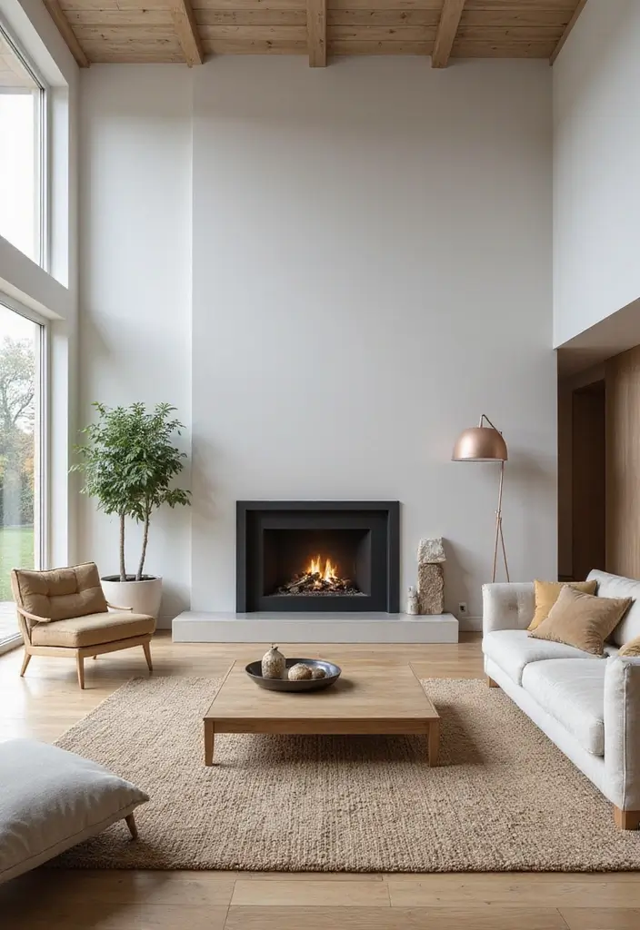 26 Living Room Layouts with Fireplace to Cozy Up To - 1. Open Concept with a Central Fireplace