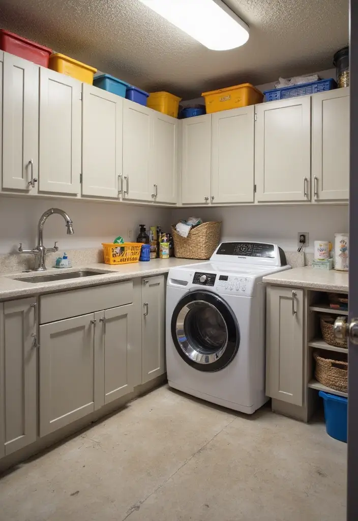 26 Small Basement Ideas to Maximize Every Inch - 10. Laundry and Utility Space