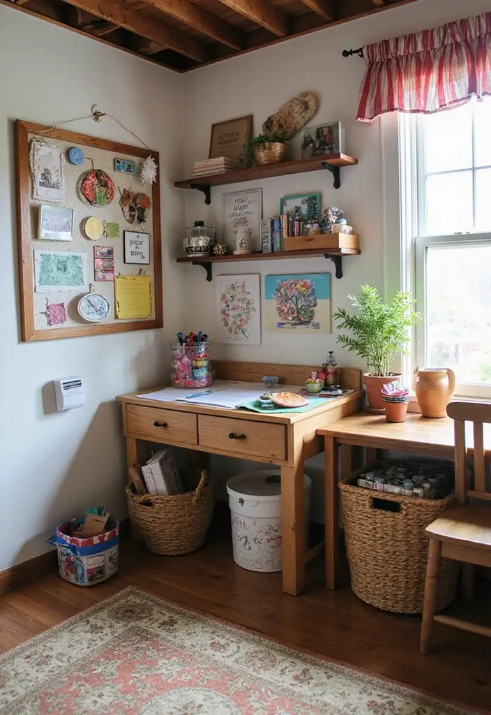 26 Small Basement Ideas to Maximize Every Inch - 11. Craft Corner