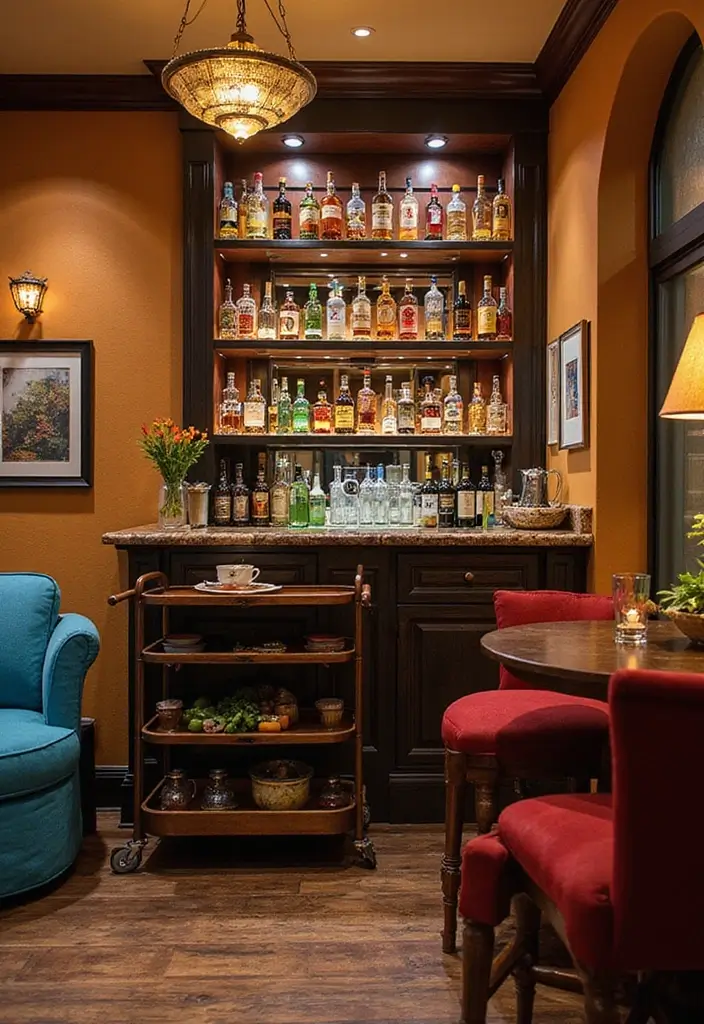 26 Small Basement Ideas to Maximize Every Inch - 14. Small Home Bar