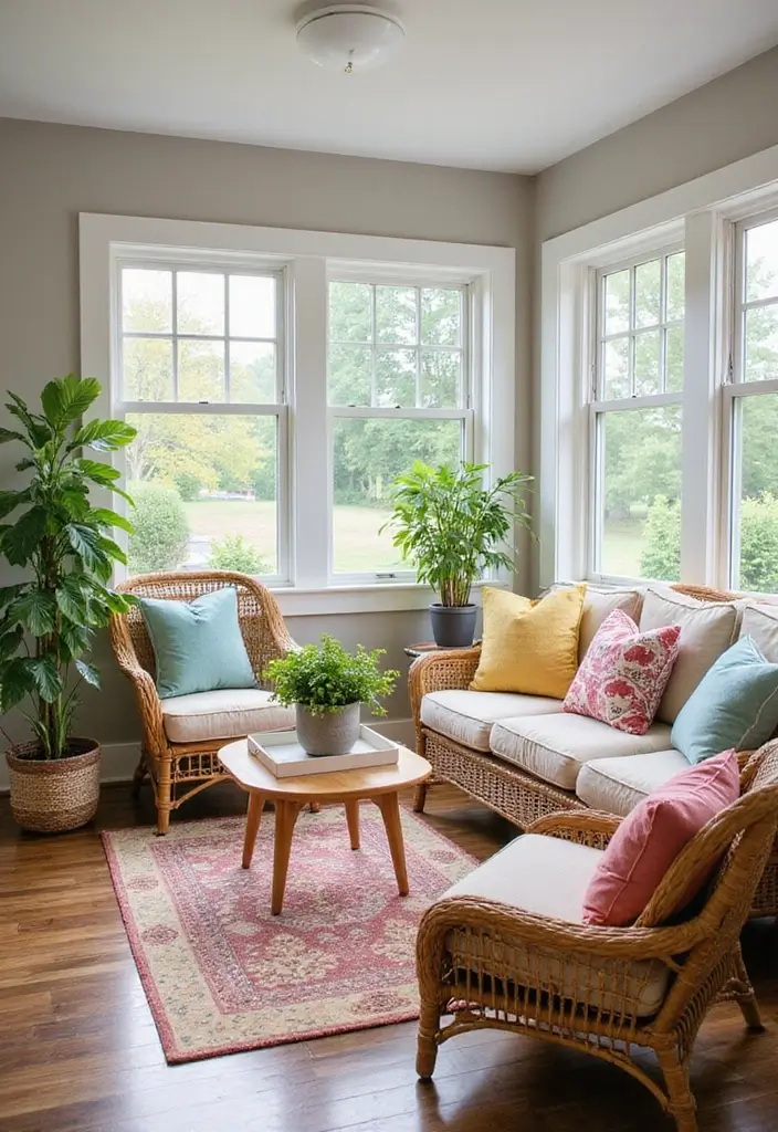 26 Small Basement Ideas to Maximize Every Inch - 16. Cozy Sunroom Feel
