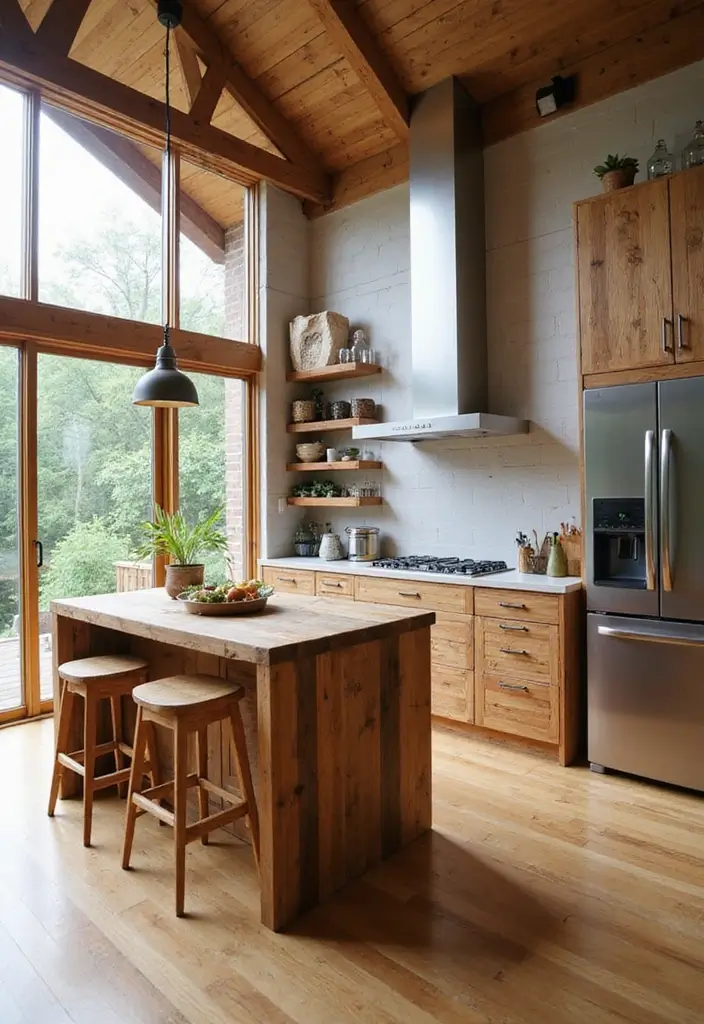 26 Split Level Kitchen Remodels That Wow - 1. Eco-Friendly Open Concept
