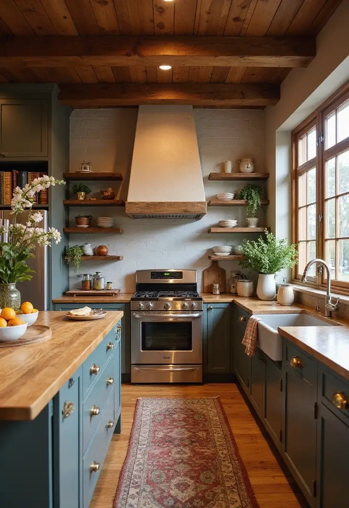 26 Split Level Kitchen Remodels That Wow - 14. Warm Earthy Tones