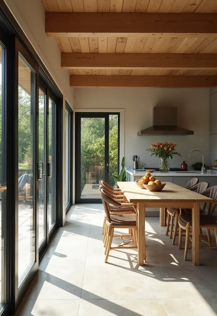 26 Split Level Kitchen Remodels That Wow - 16. Seamless Indoor-Outdoor Flow