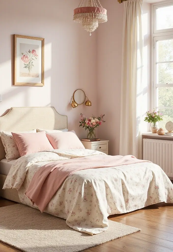 27 Apartment Inspiration Bedroom Styles to Try Now - 17. Feminine Touch