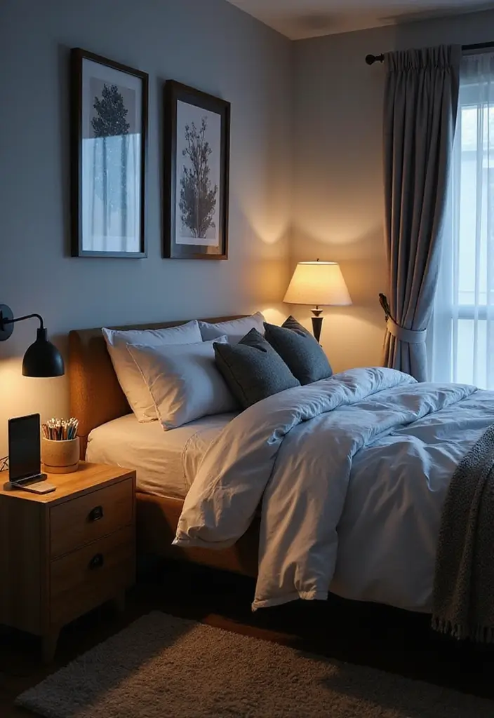 27 Apartment Inspiration Bedroom Styles to Try Now - 18. Tech-Friendly Space