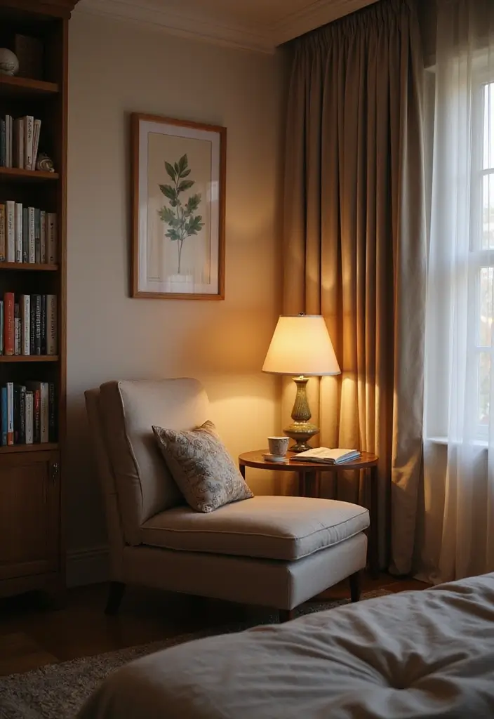 27 Apartment Inspiration Bedroom Styles to Try Now - 21. Cozy Reading Nook