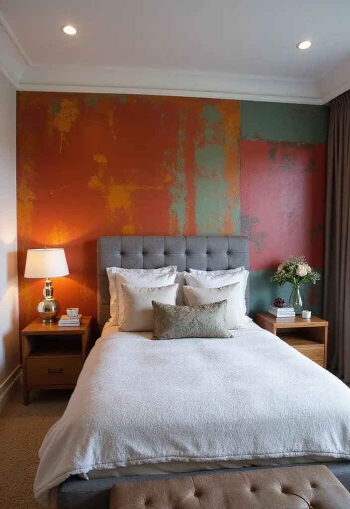 27 Apartment Inspiration Bedroom Styles to Try Now - 23. Bold Accent Walls