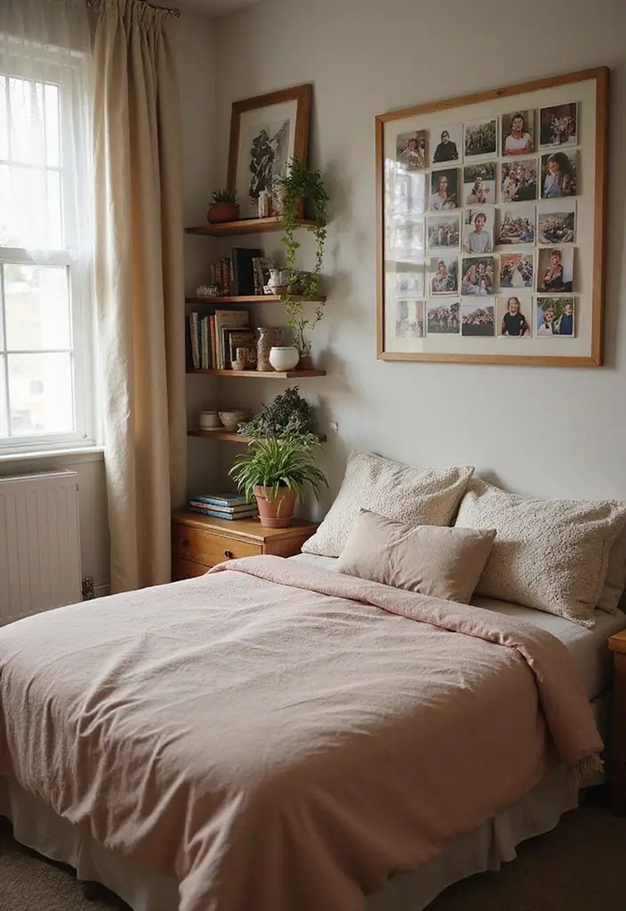 27 Cozy Apartment Bedroom Ideas for a Warm Home - 13. Personal Touches