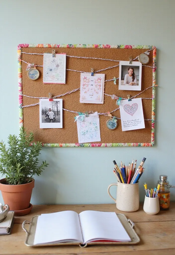 27 Home Decor DIY Ideas & Creative Crafts to Try Now - 10. Fabric-Covered Bulletin Board