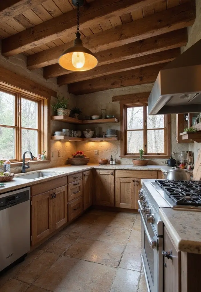 27 Kitchen Remodel Design Ideas for Every Style - 14. Rustic Charm with Modern Touches