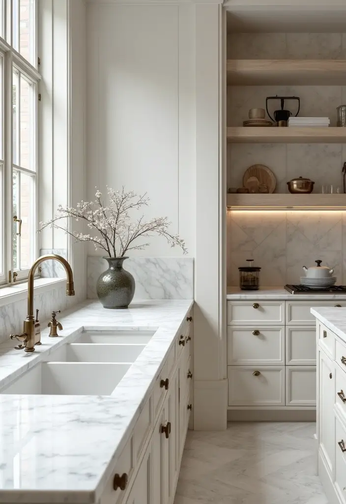 27 Kitchen Remodel Design Ideas for Every Style - 15. Luxurious Marble Designs