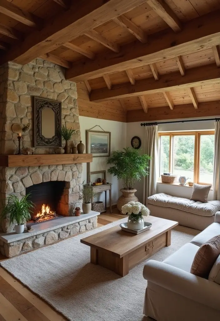 27 Living Room Backgrounds Perfect for Editing & Creativity - 1. Cozy Cottage Getaway