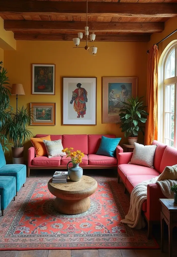 27 Living Room Backgrounds Perfect for Editing & Creativity - 10. Eclectic Mix