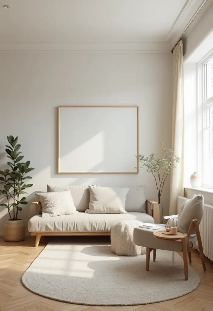 27 Living Room Backgrounds Perfect for Editing & Creativity - 11. Scandinavian Simplicity