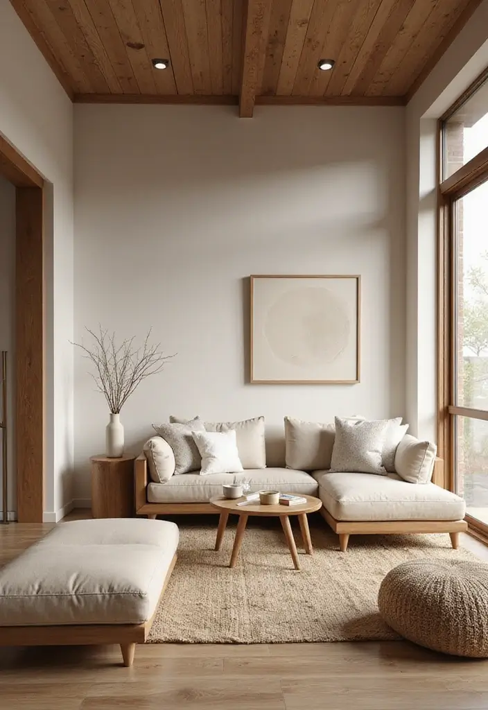 27 Living Room Backgrounds Perfect for Editing & Creativity - 13. Serene Zen Space