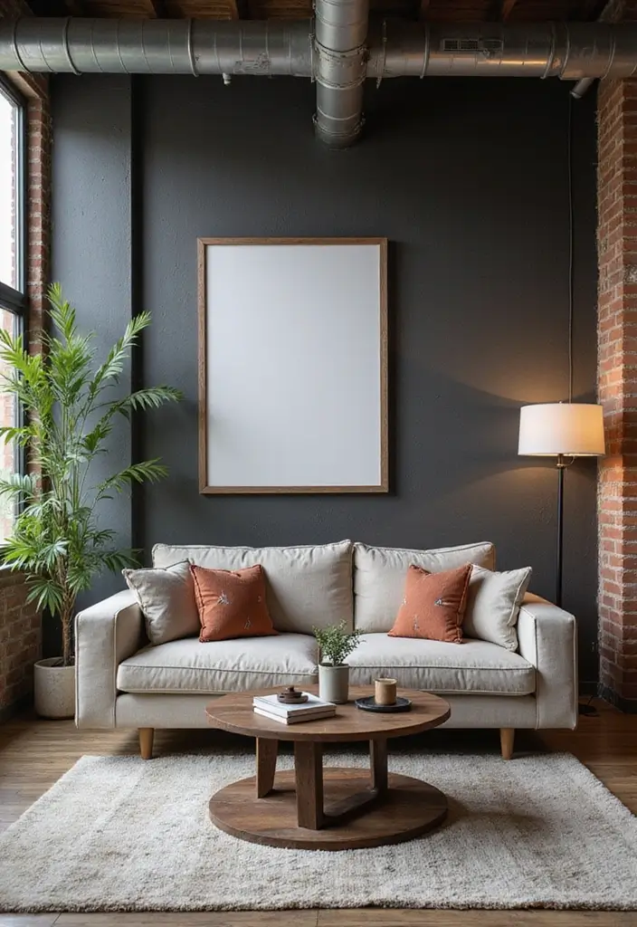 27 Living Room Backgrounds Perfect for Editing & Creativity - 17. Urban Loft Style