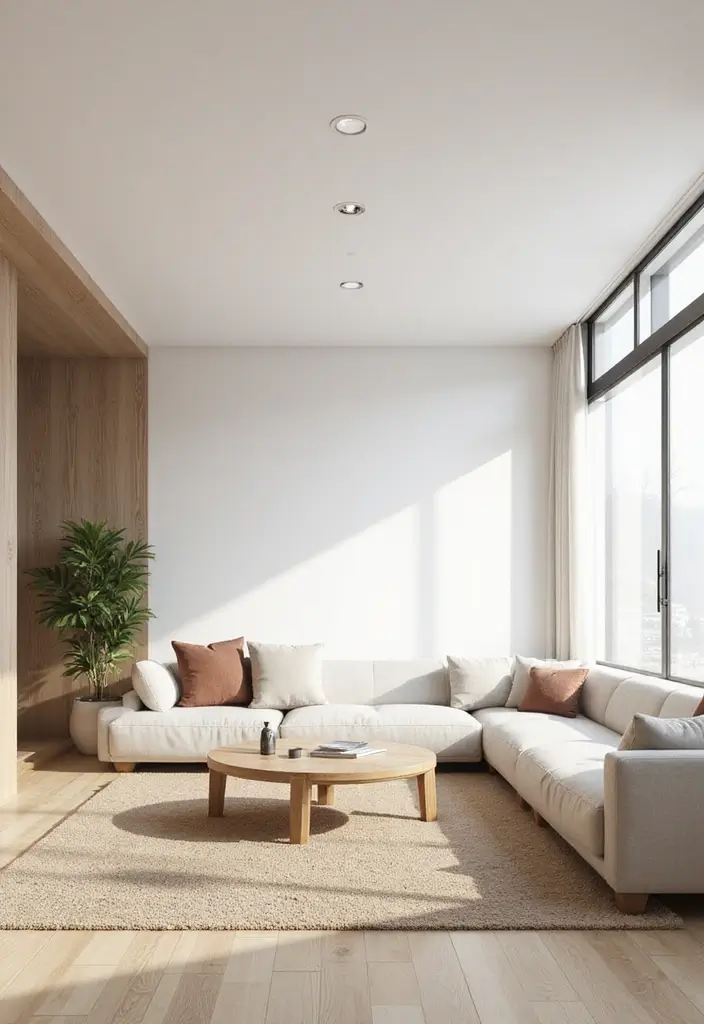 27 Living Room Backgrounds Perfect for Editing & Creativity - 2. Minimalist Modern Marvel