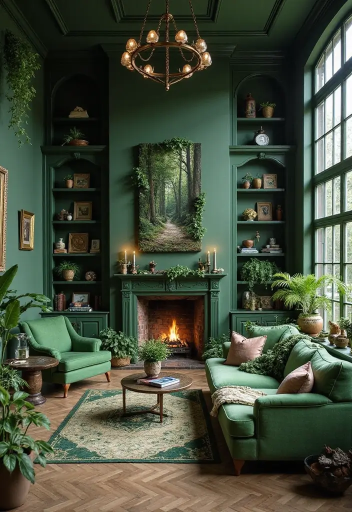 27 Living Room Backgrounds Perfect for Editing & Creativity - 26. Enchanted Forest Retreat