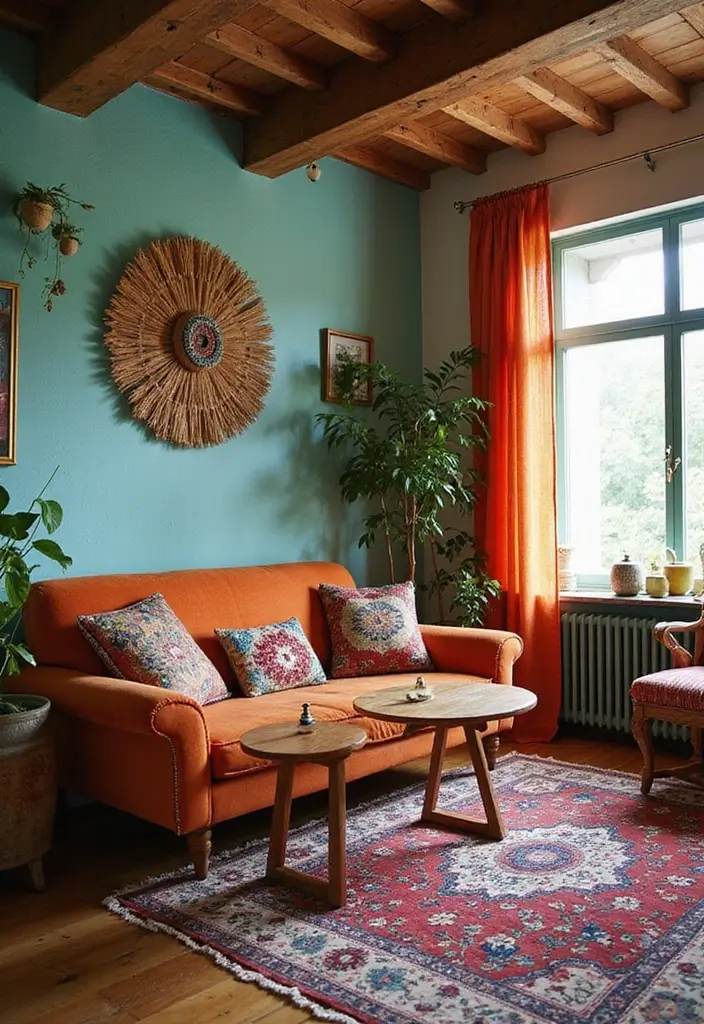 27 Living Room Backgrounds Perfect for Editing & Creativity - 4. Bohemian Bliss