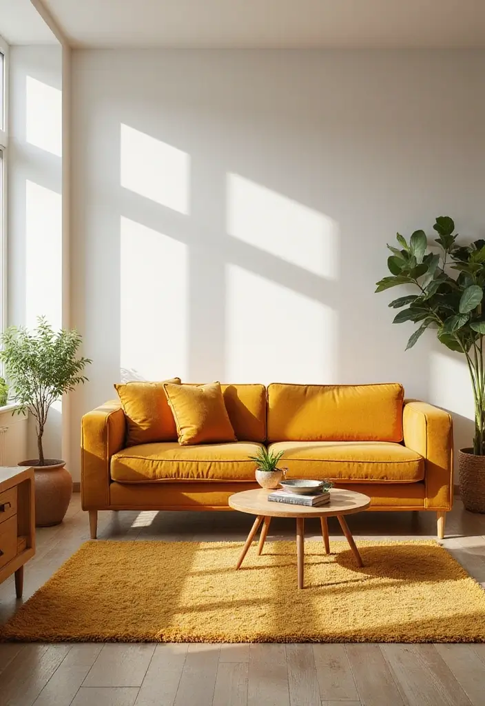 27 Living Room Backgrounds Perfect for Editing & Creativity - 9. Mid-Century Modern