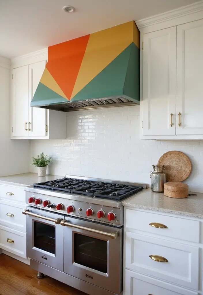 27 Midcentury Kitchen Remodel Ideas with Classic Charm - 12. Statement Range Hoods