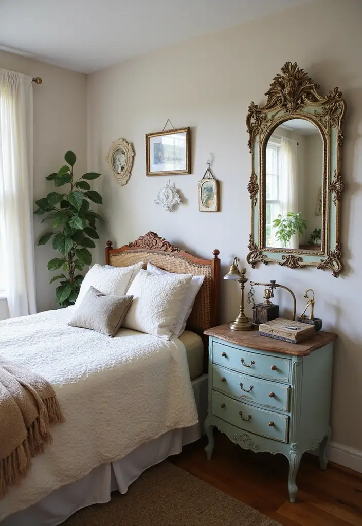 27 New York Apartment Bedroom Inspirations to Copy - 10. Vintage Finds