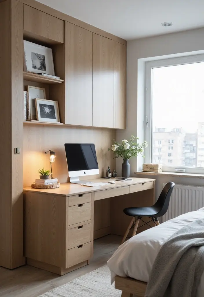 27 New York Apartment Bedroom Inspirations to Copy - 15. Functional Desks